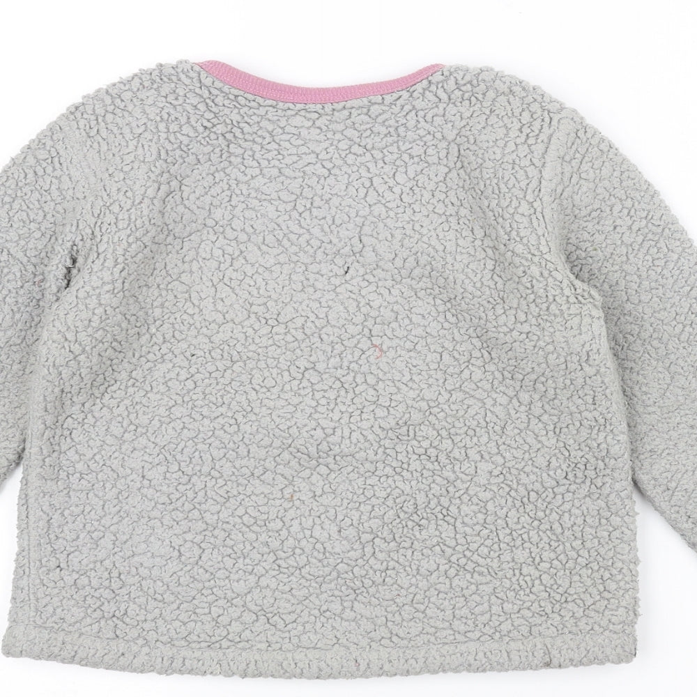 Lily & dan Girls Grey   Pullover Jumper Size 7-8 Years  - Fox