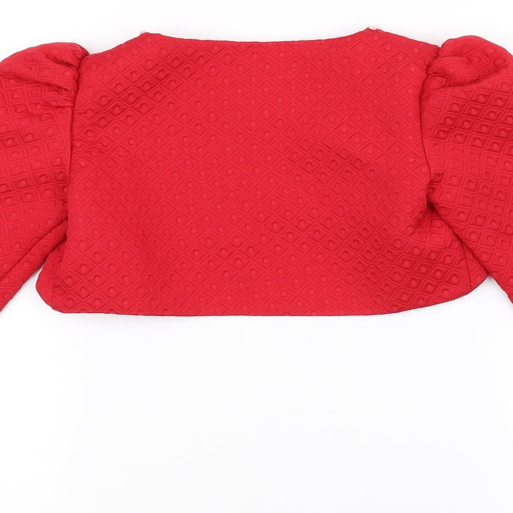 seker kiz Girls Red   Jacket  Size 7-8 Years