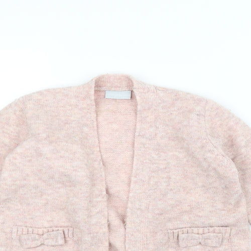 I love girls wear Girls Pink  Knit Jacket Coatigan Size 7-8 Years