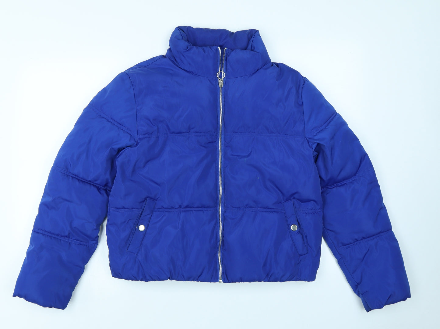 915 Generation Girls Blue   Puffer Jacket Coat Size 14-15 Years