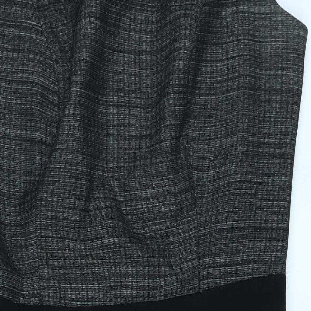 Papaya Womens Black Check  Pencil Dress  Size 10