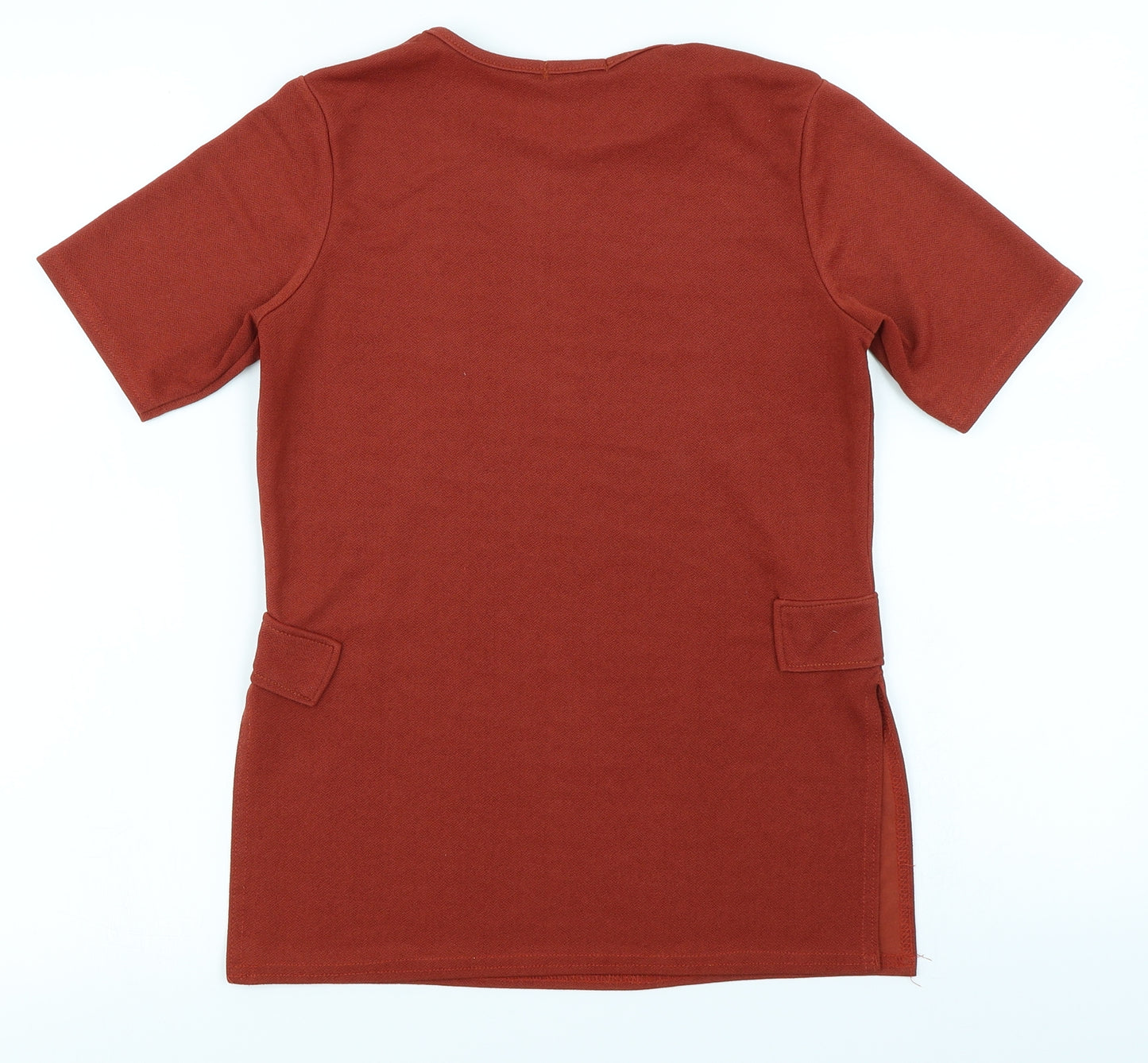 Boohoo Womens Orange   Basic T-Shirt Size 10