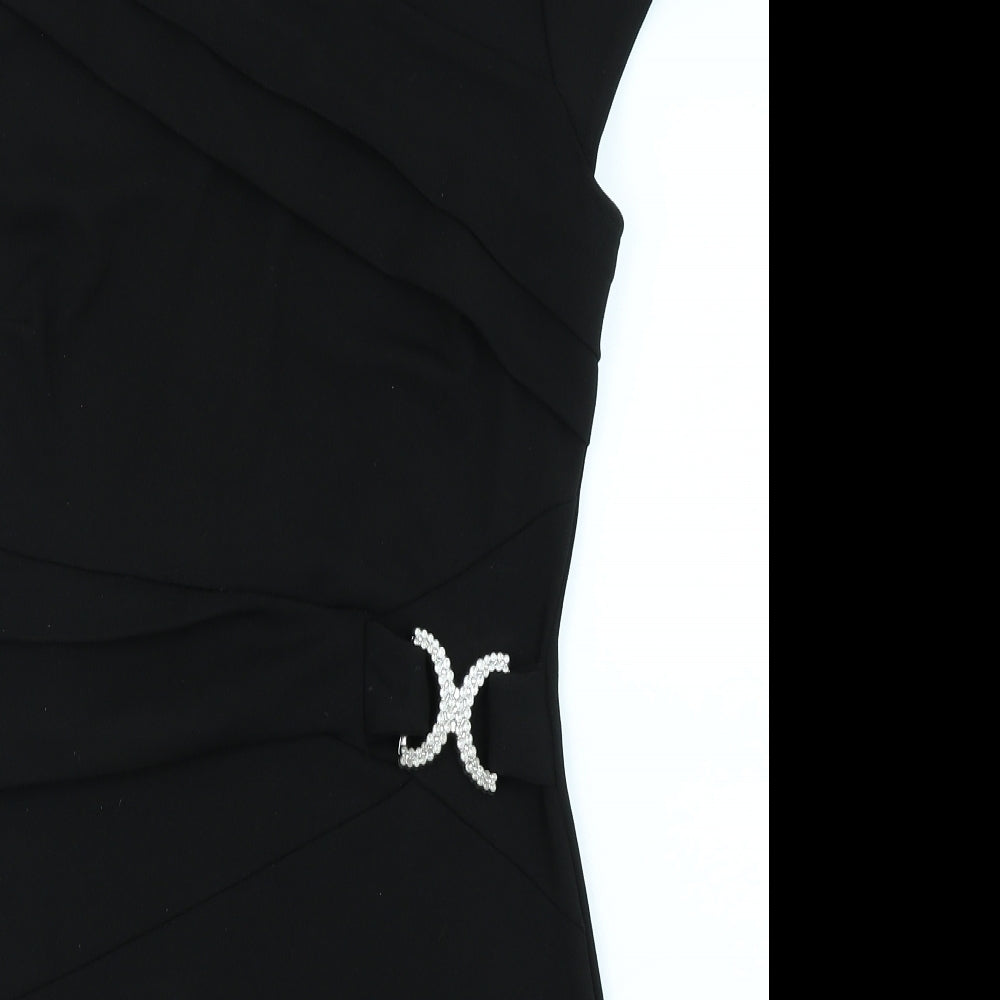 Boohoo Womens Black   Pencil Dress  Size 12