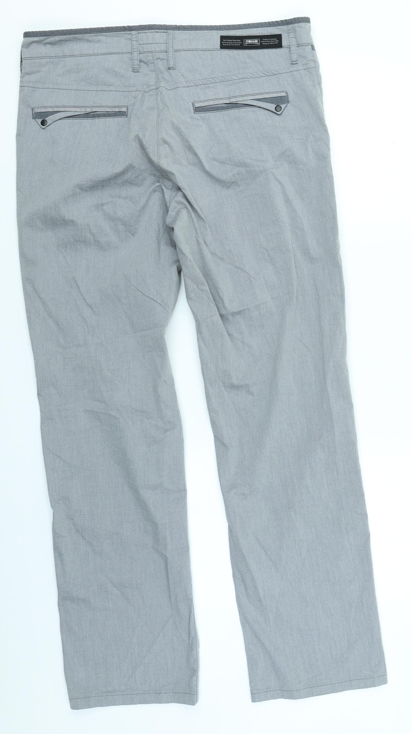 Tello Jns Mens Grey   Cargo Trousers Size 34 L34 in