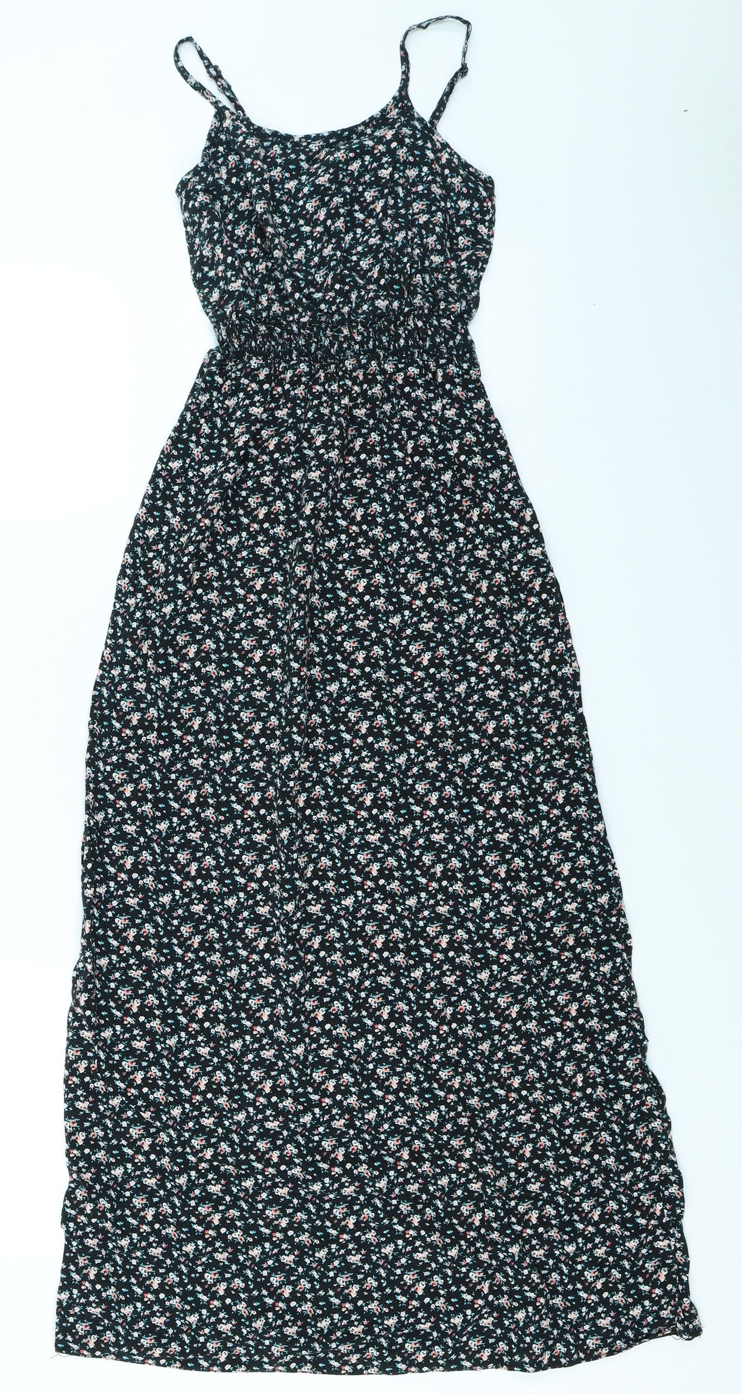 915 Generation Girls Black Floral  Maxi  Size 9 Years