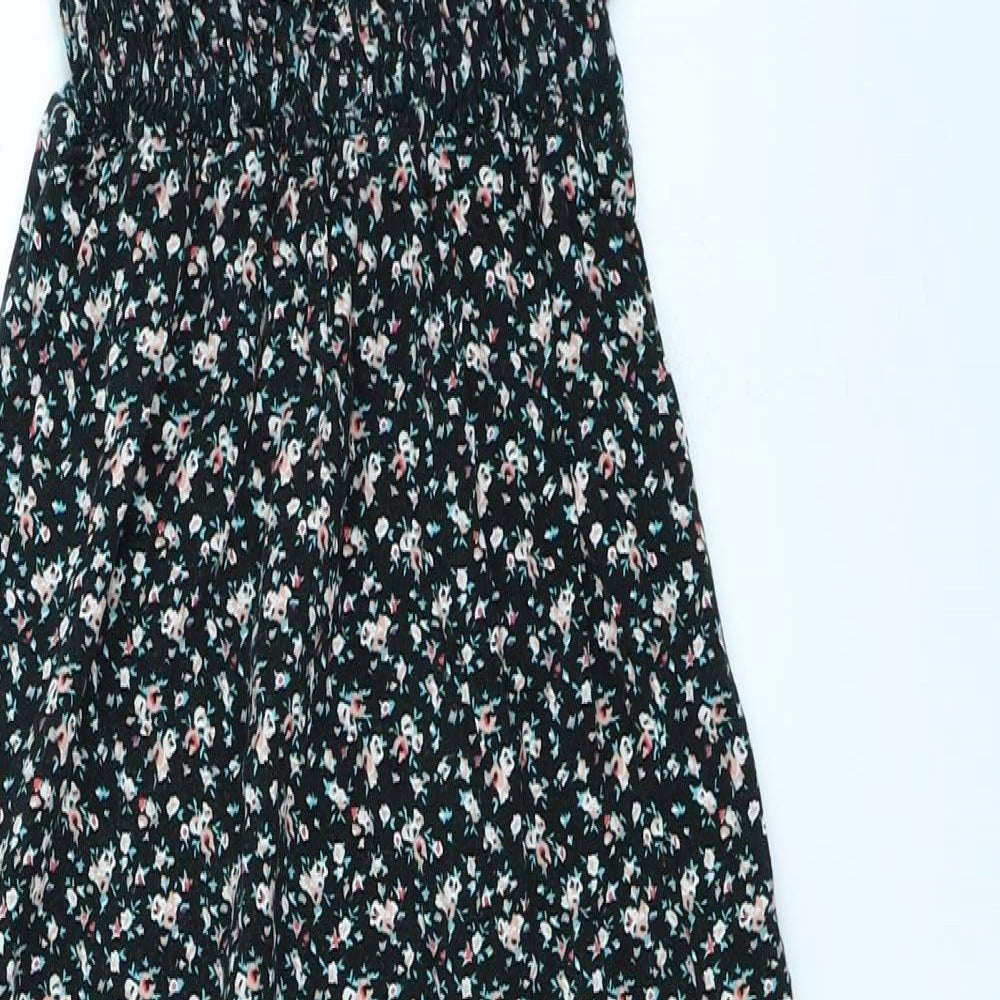 915 Generation Girls Black Floral  Maxi  Size 9 Years