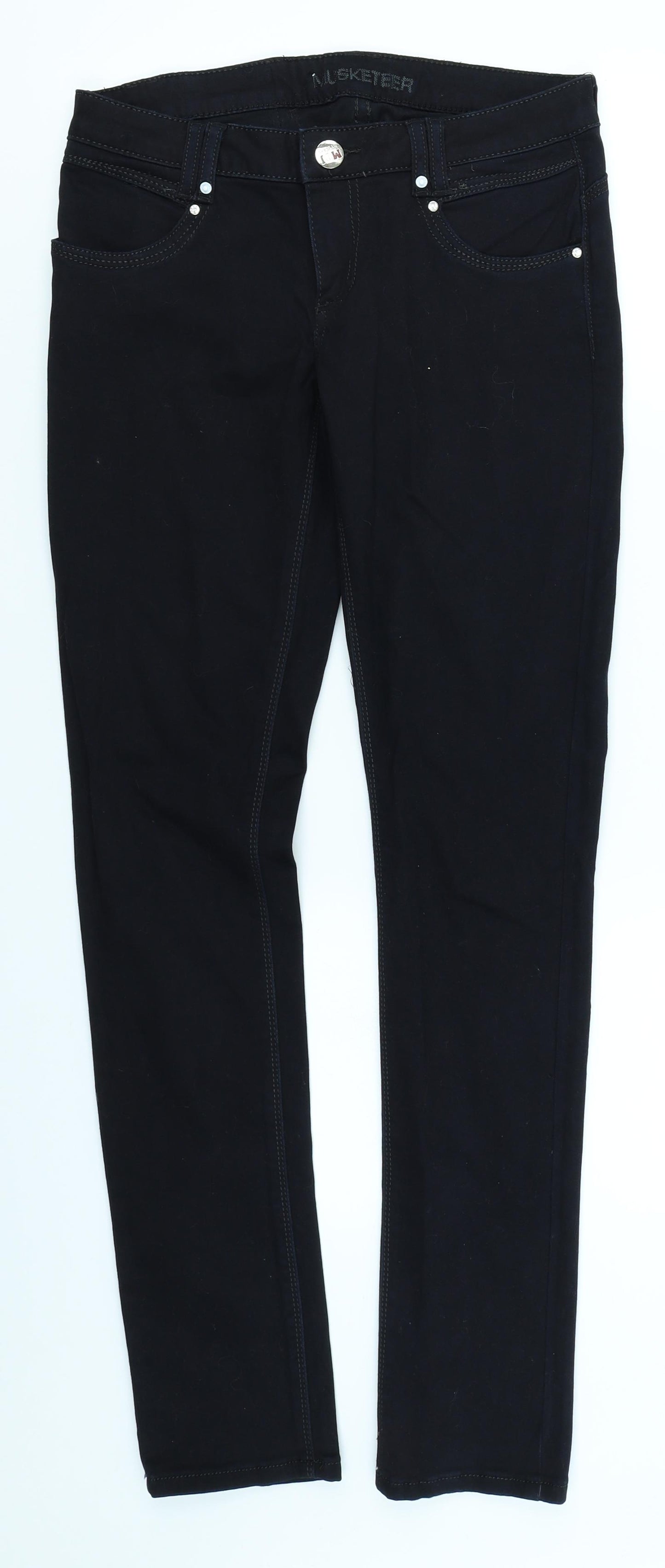 Musketeer Jeans Womens Black  Denim Skinny Jeans Size 28 in L30 in