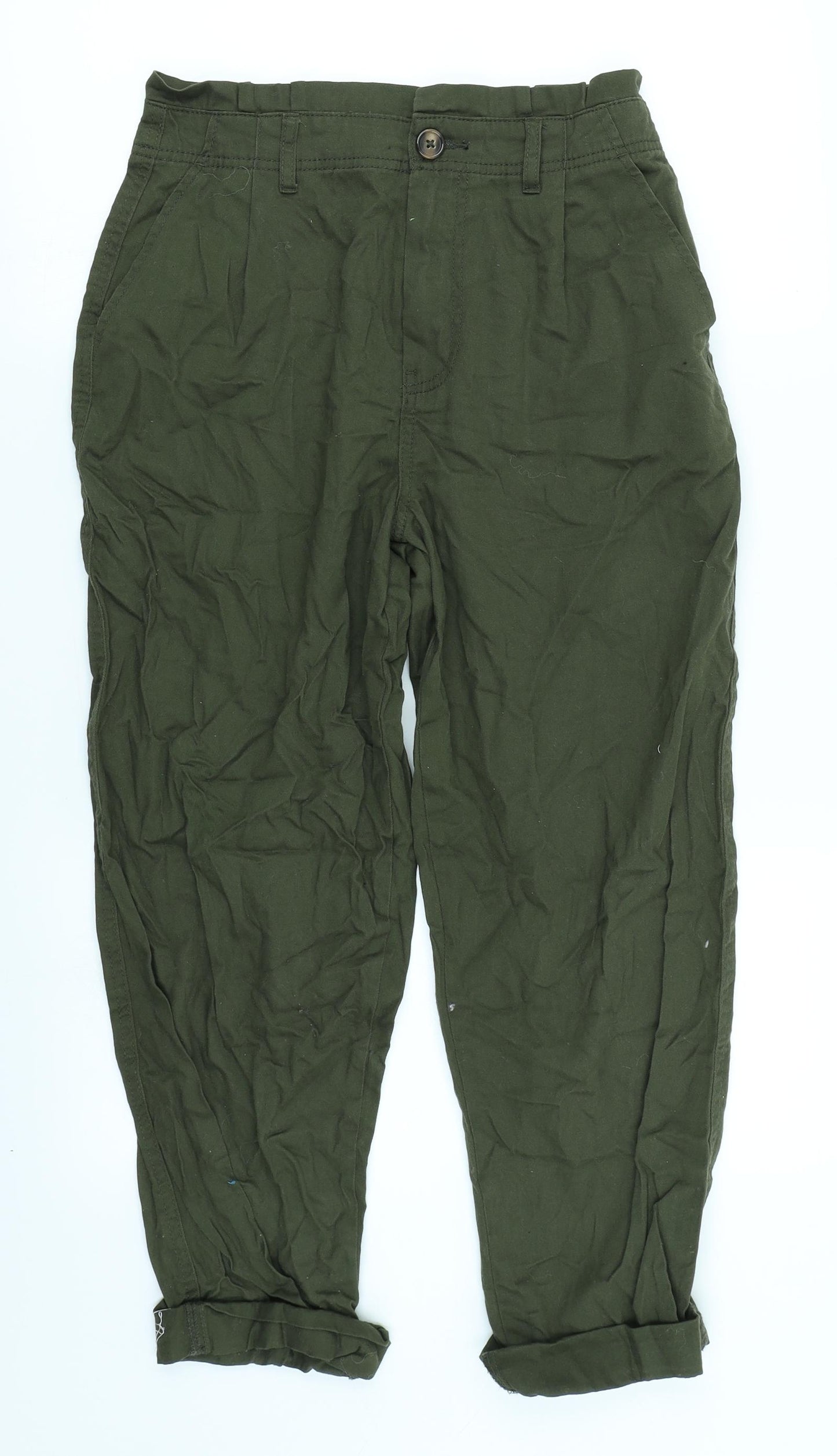 F&F Womens Green   Cargo Trousers Size 8 L22 in