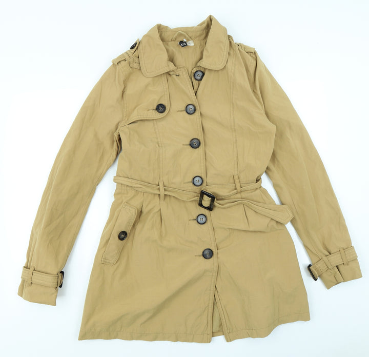 Divided Womens Brown Overcoat Coat Size 12