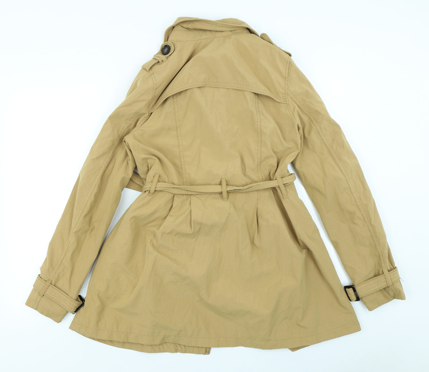 Divided Womens Brown   Overcoat Coat Size 12