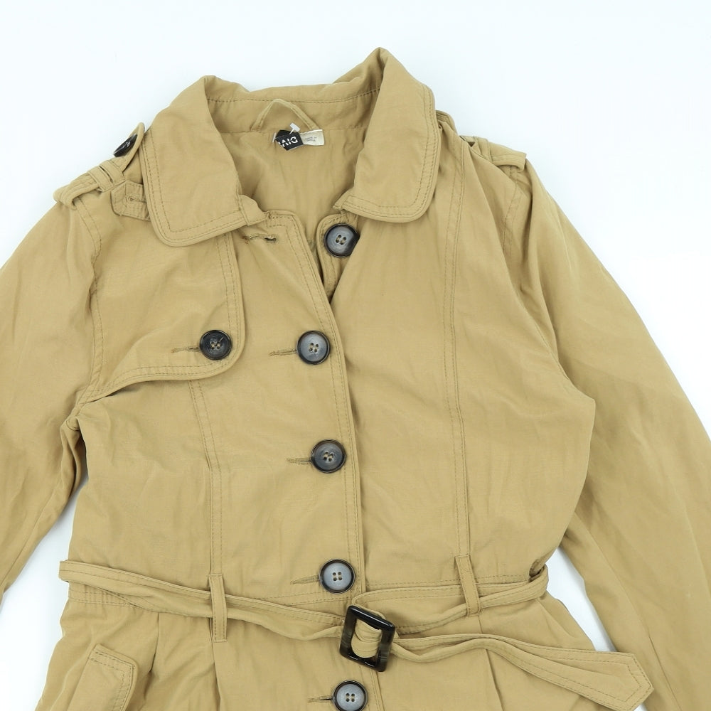 Divided Womens Brown   Overcoat Coat Size 12