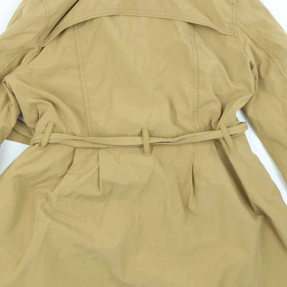 Divided Womens Brown   Overcoat Coat Size 12