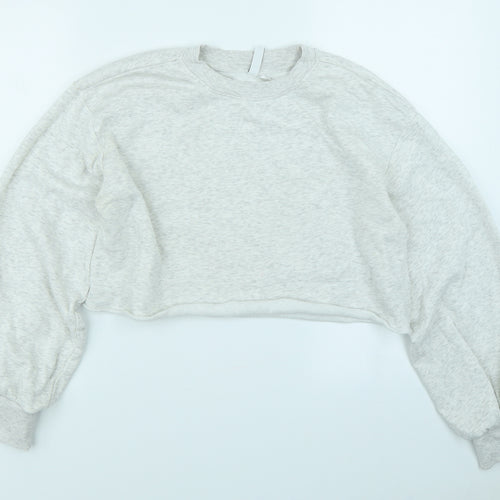 Divided Womens Grey   Pullover Sweatshirt Size S  - Cropped
