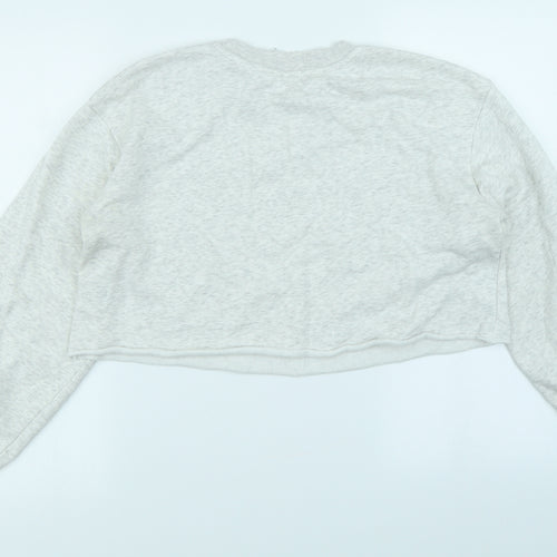 Divided Womens Grey   Pullover Sweatshirt Size S  - Cropped