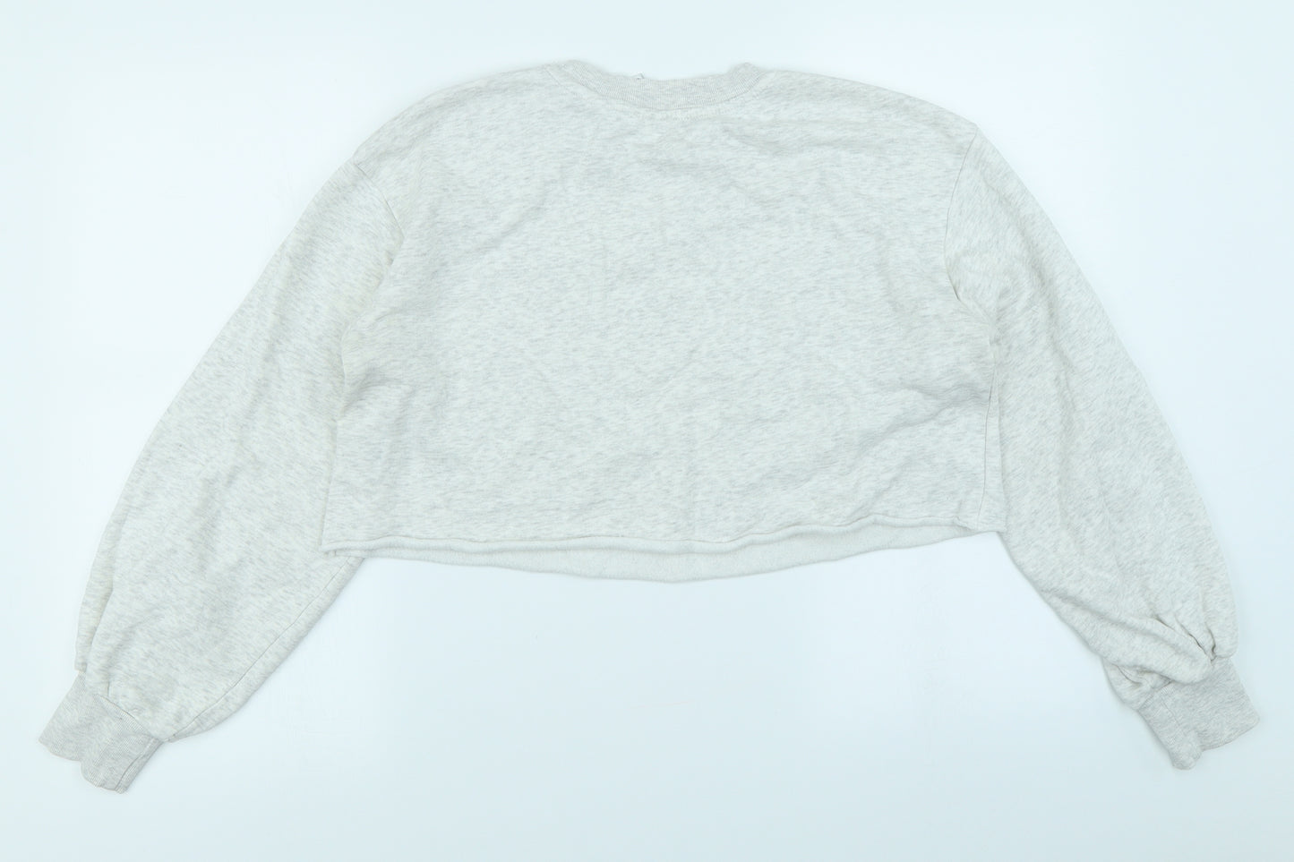 Divided Womens Grey   Pullover Sweatshirt Size S  - Cropped