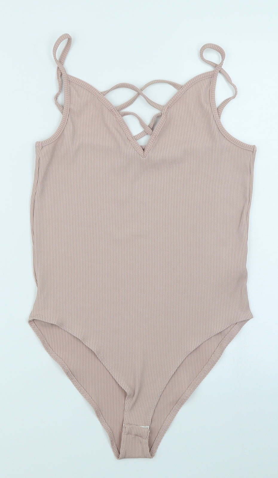 New Look Womens Pink   Bodysuit One-Piece Size 14