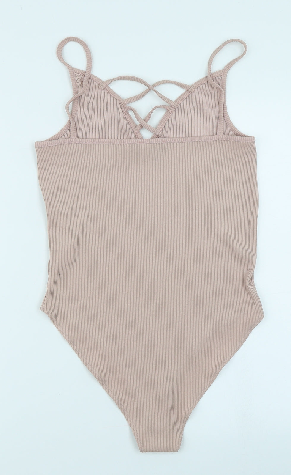 New Look Womens Pink   Bodysuit One-Piece Size 14