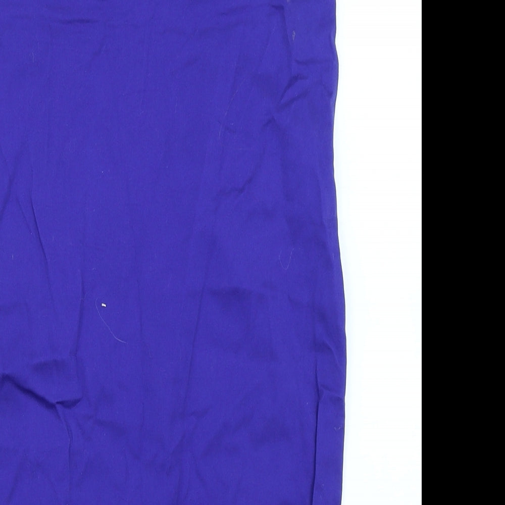 Papaya Womens Blue   Straight & Pencil Skirt Size 10