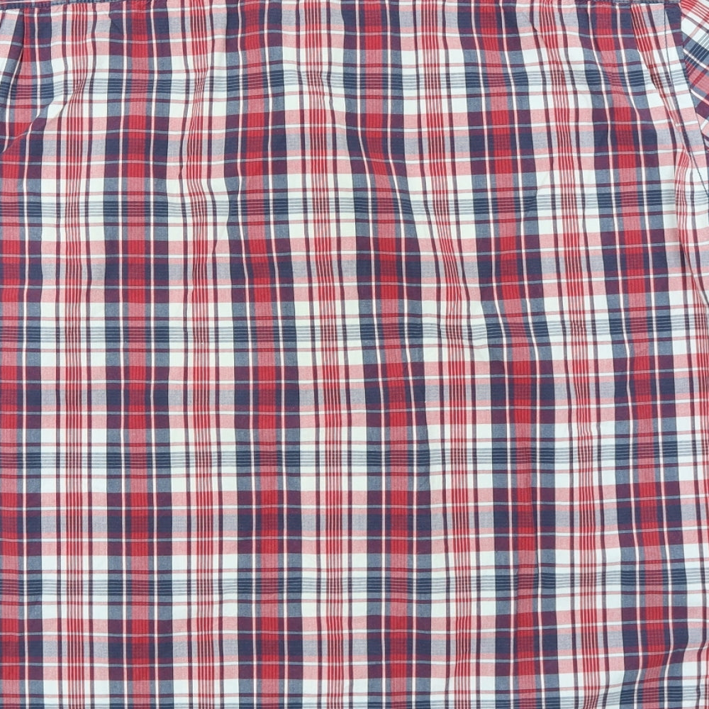 Red Herring Mens Red Plaid   Button-Up Size 2XL