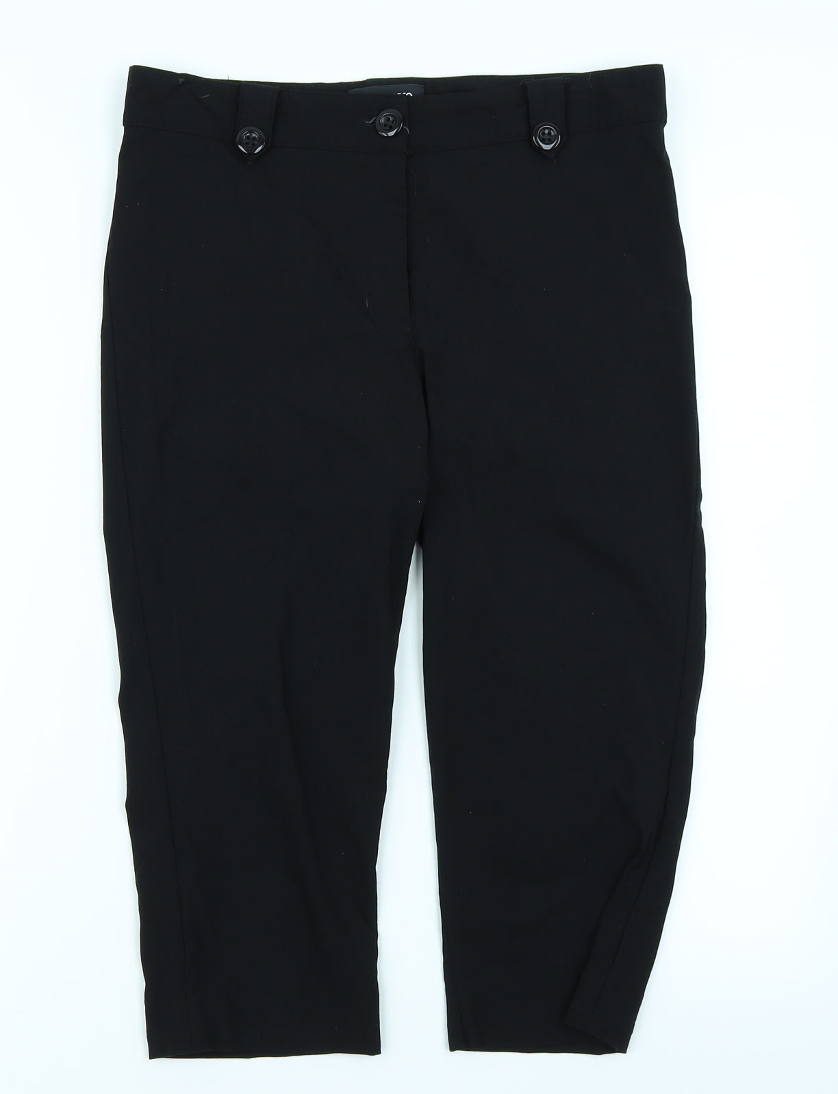 Papaya Womens Black   Capri Trousers Size 10