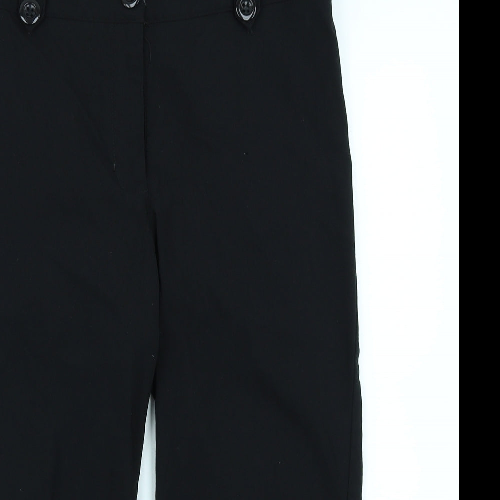 Papaya Womens Black   Capri Trousers Size 10