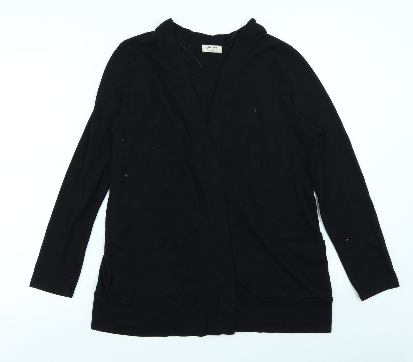 Papaya Womens Black   Cardigan Jumper Size 18