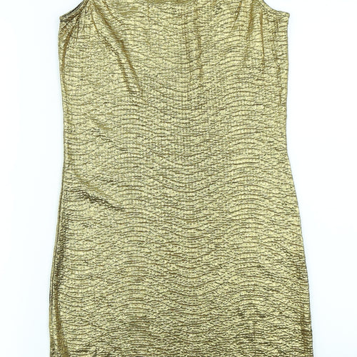 S&W Womens Gold   Bodycon  Size S