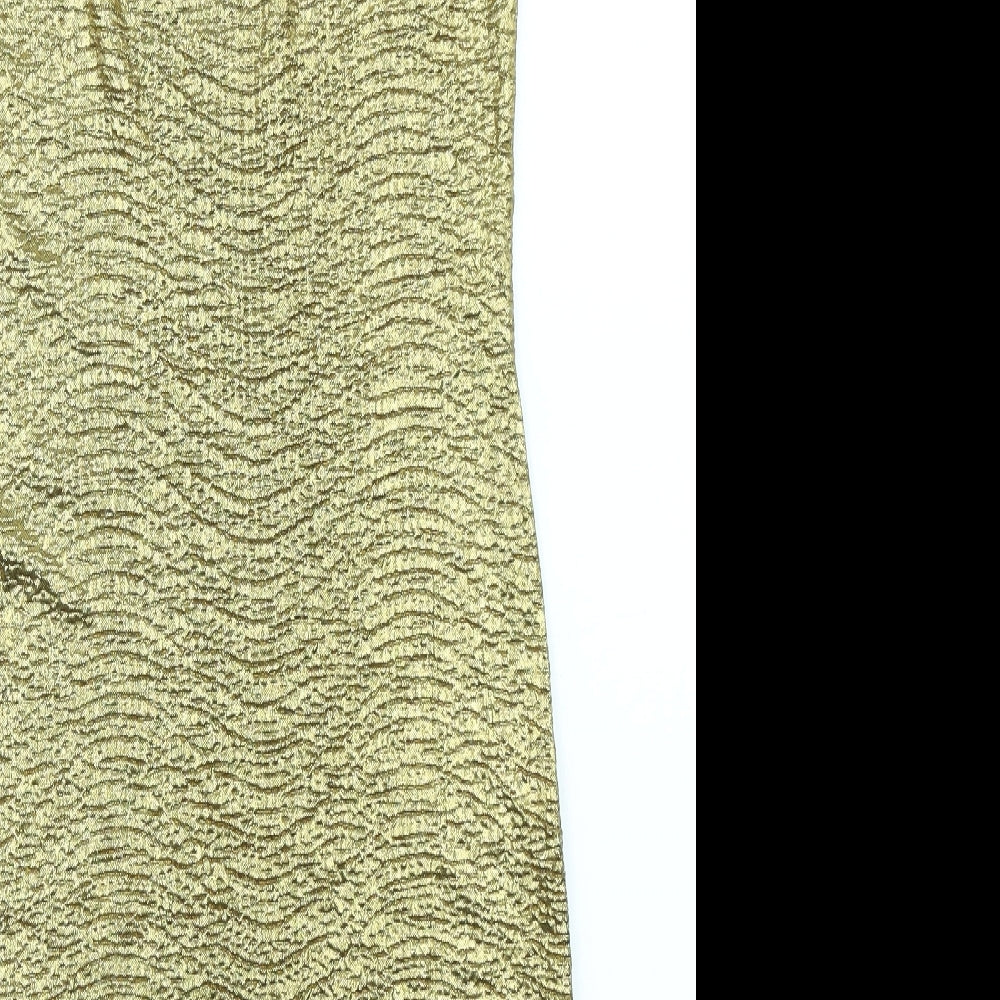 S&W Womens Gold   Bodycon  Size S