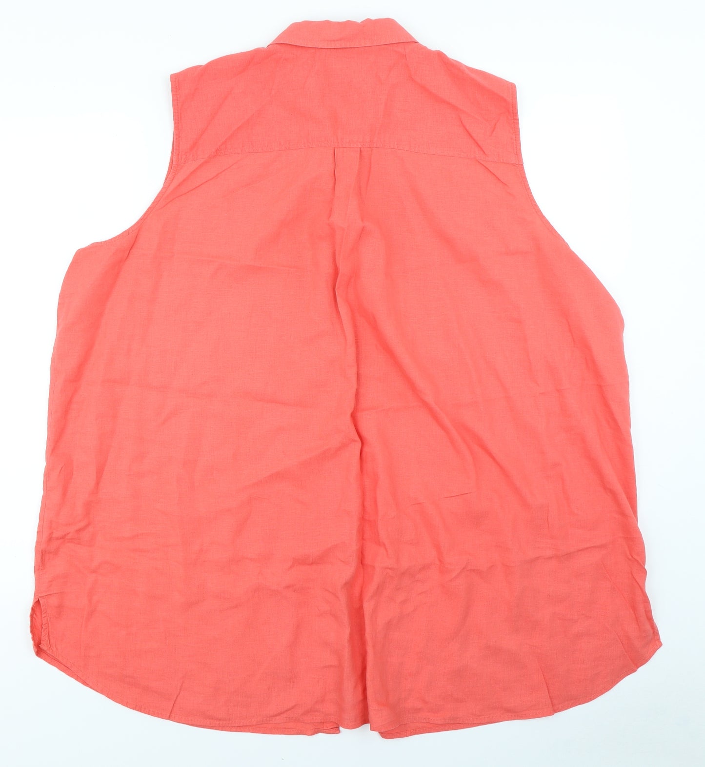 George Womens Orange   Basic Button-Up Size 24