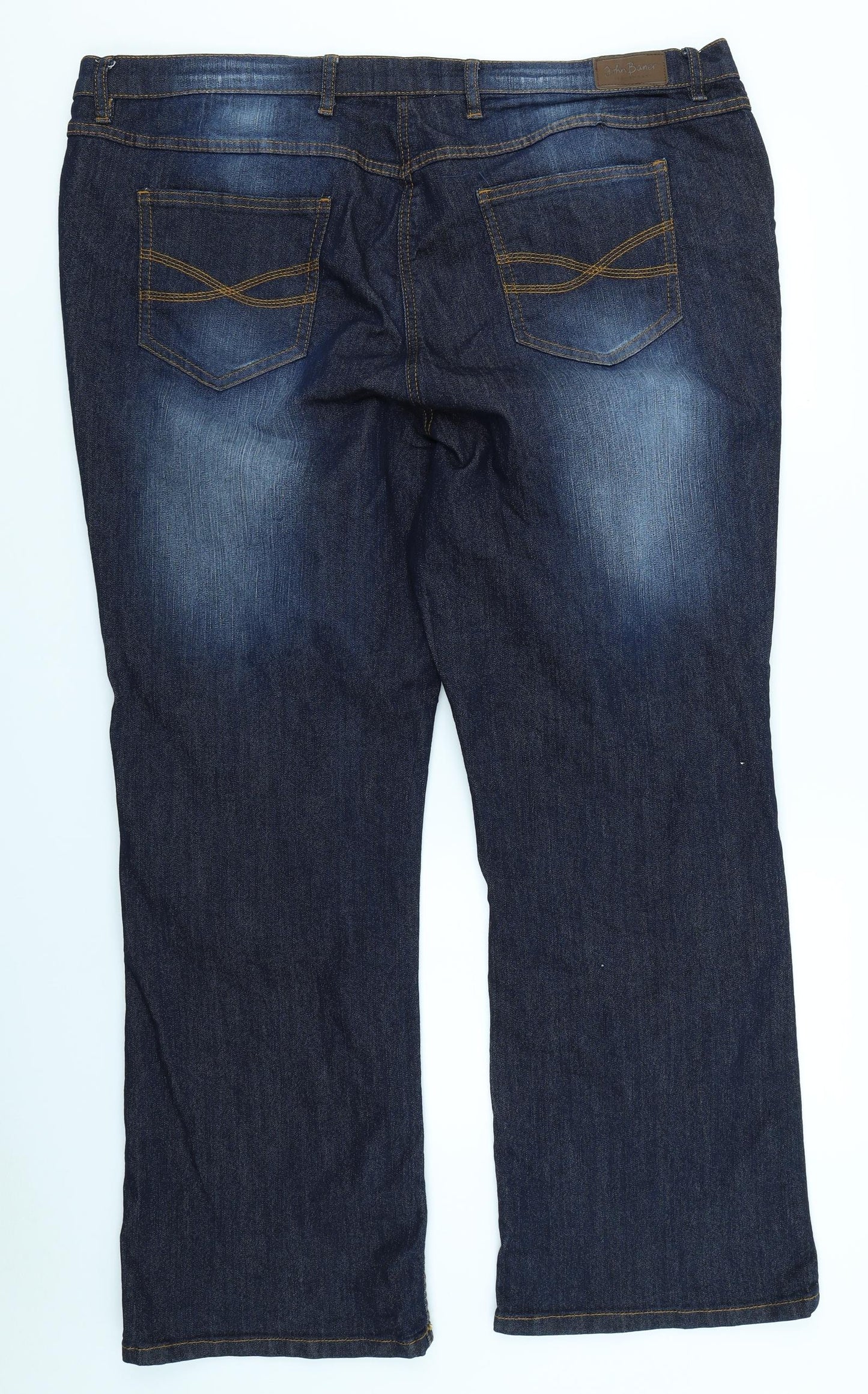 John Baner Womens Blue  Denim Straight Jeans Size 26 L30 in