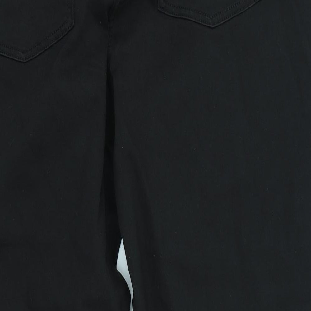 NEXT Womens Black  Denim Cropped Jeans Size 16 L24 in