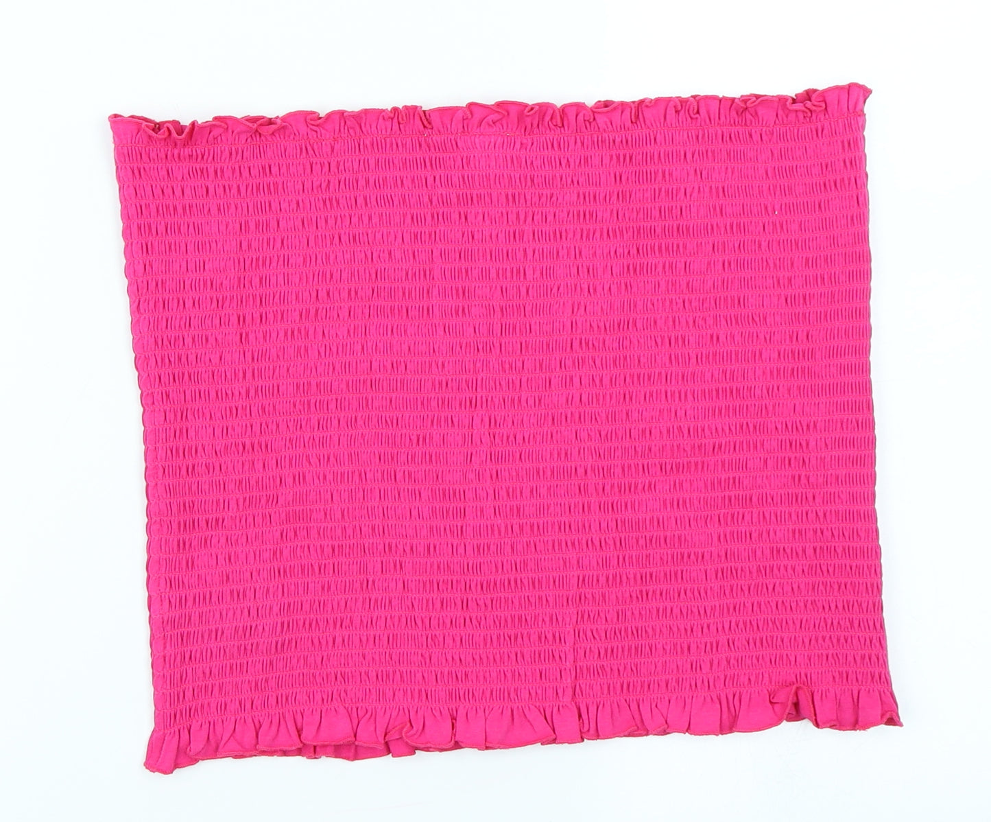 H&M Womens Pink   Cropped T-Shirt Size L  - bandeau
