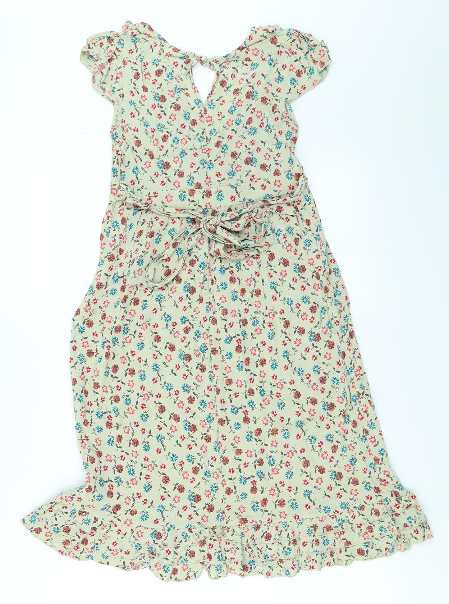 NEXT Womens Beige Floral  Fit & Flare  Size 10