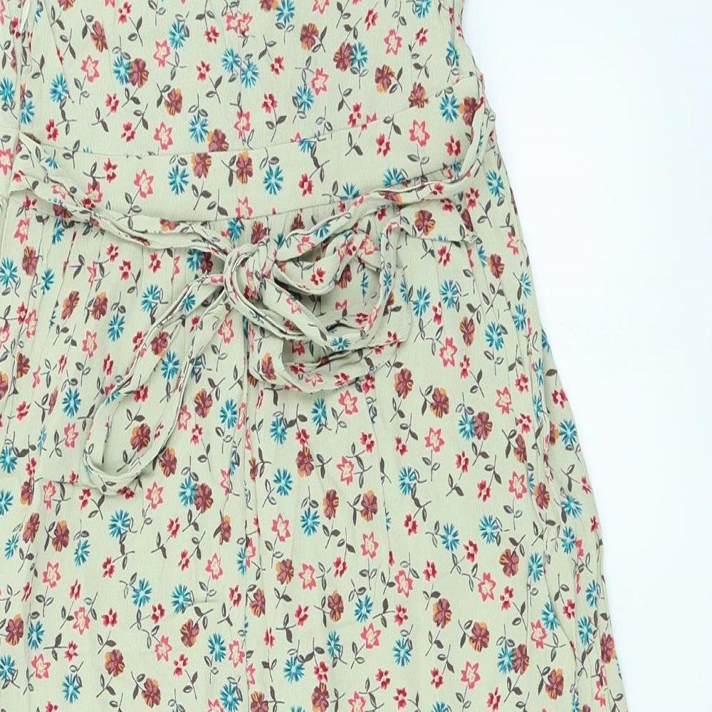 NEXT Womens Beige Floral  Fit & Flare  Size 10