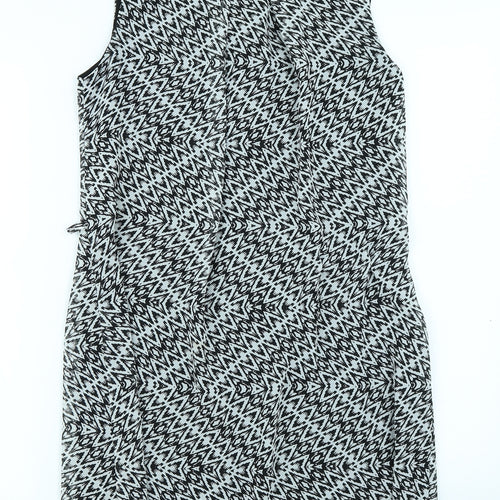 Atmosphere Womens Black Herringbone  A-Line  Size 10