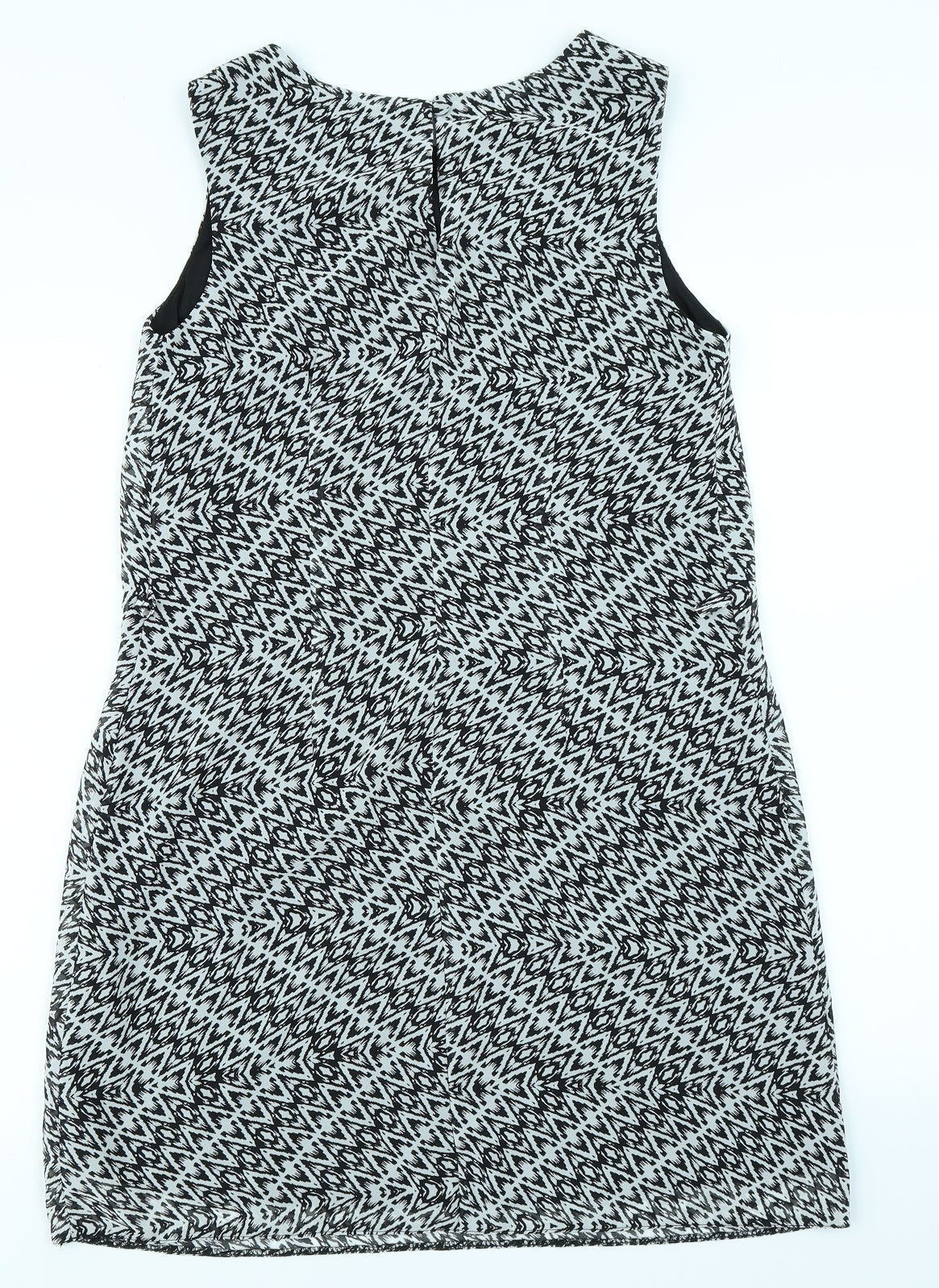 Atmosphere Womens Black Herringbone  A-Line  Size 10