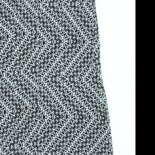 Atmosphere Womens Black Herringbone  A-Line  Size 10