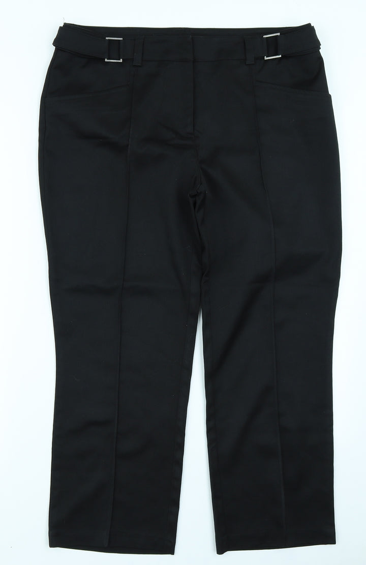 NEXT Womens Black   Trousers  Size 14 L28 in