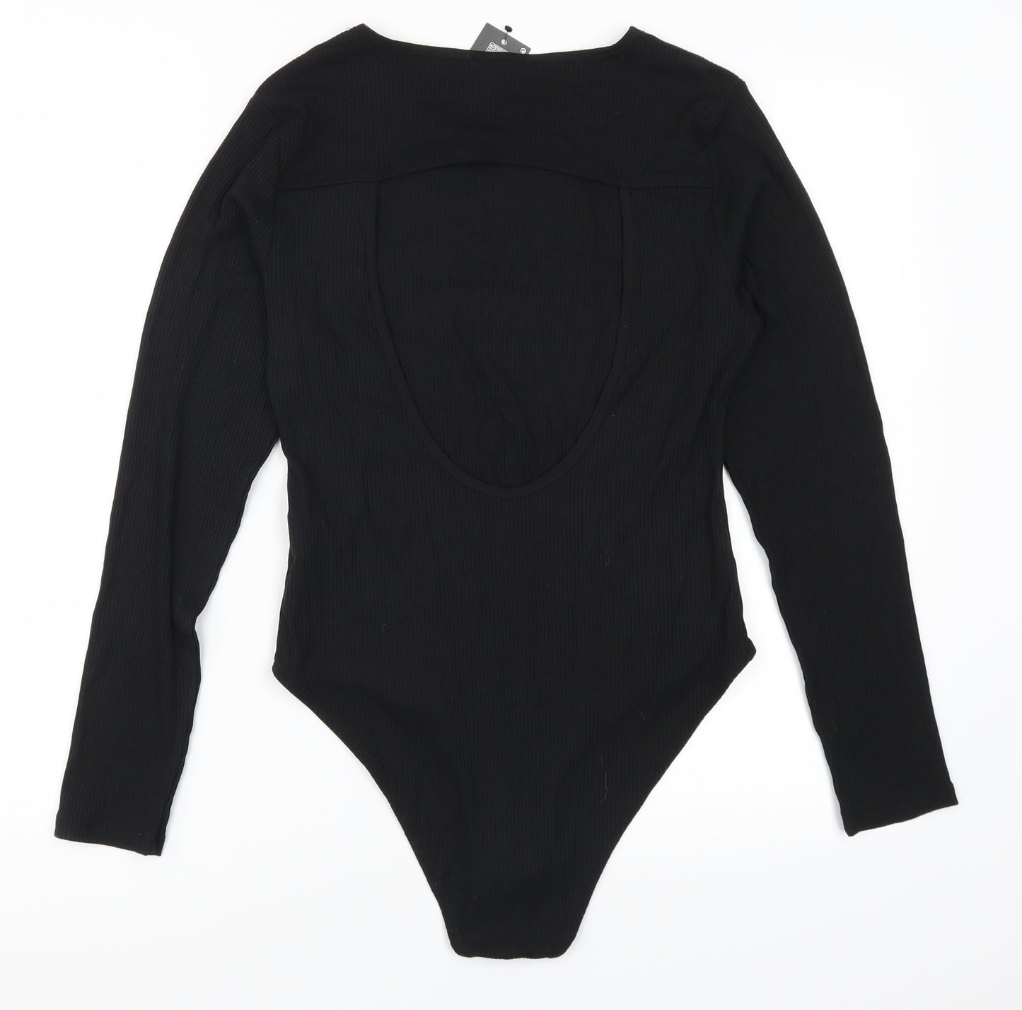 Primark Womens Black   Bodysuit One-Piece Size 14  - Open Back
