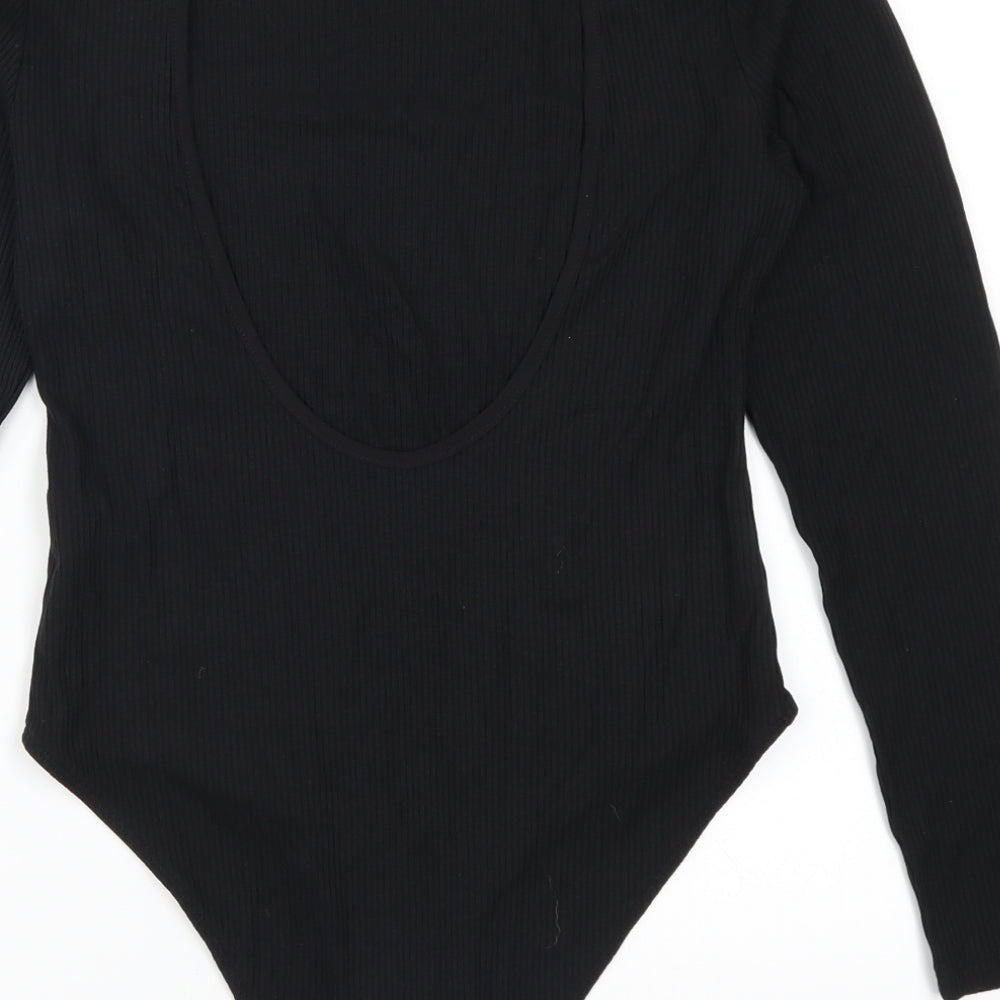 Primark Womens Black   Bodysuit One-Piece Size 14  - Open Back