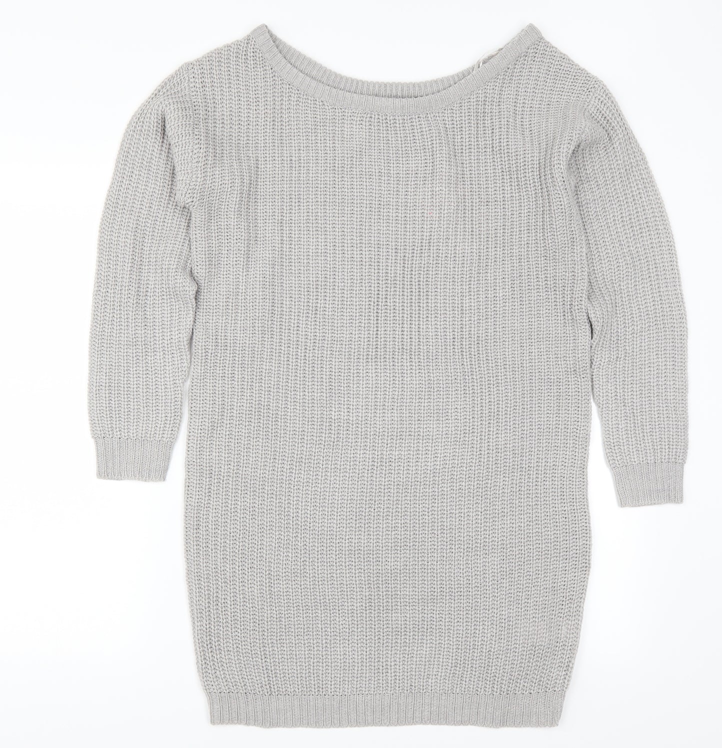 Missguided Womens Grey   Jumper Dress  Size S