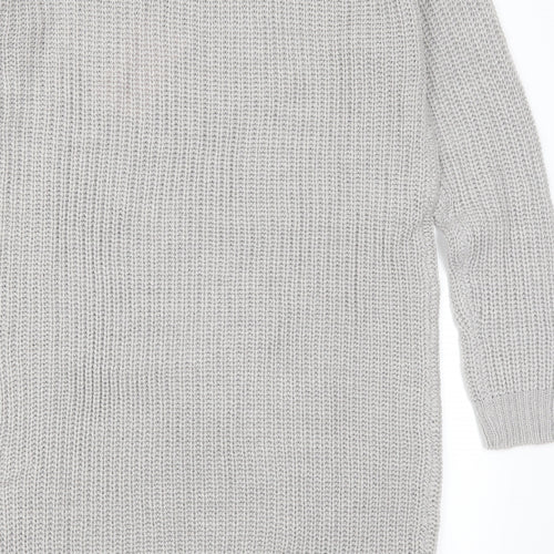 Missguided Womens Grey   Jumper Dress  Size S