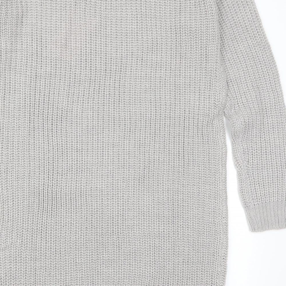 Missguided Womens Grey   Jumper Dress  Size S