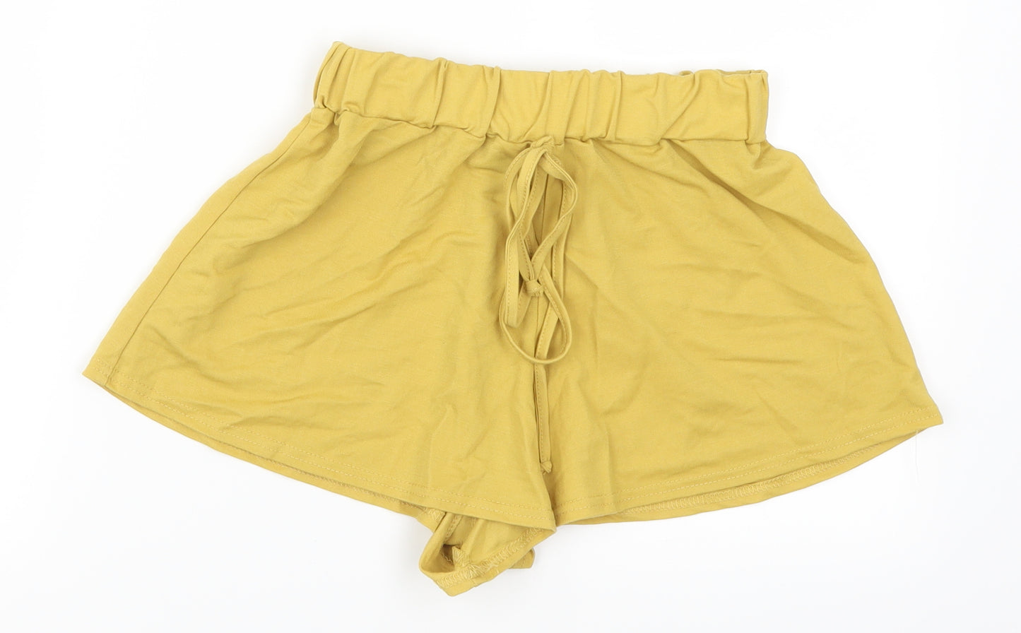 PRETTYLITTLETHING Womens Yellow   Mom Shorts Size 6