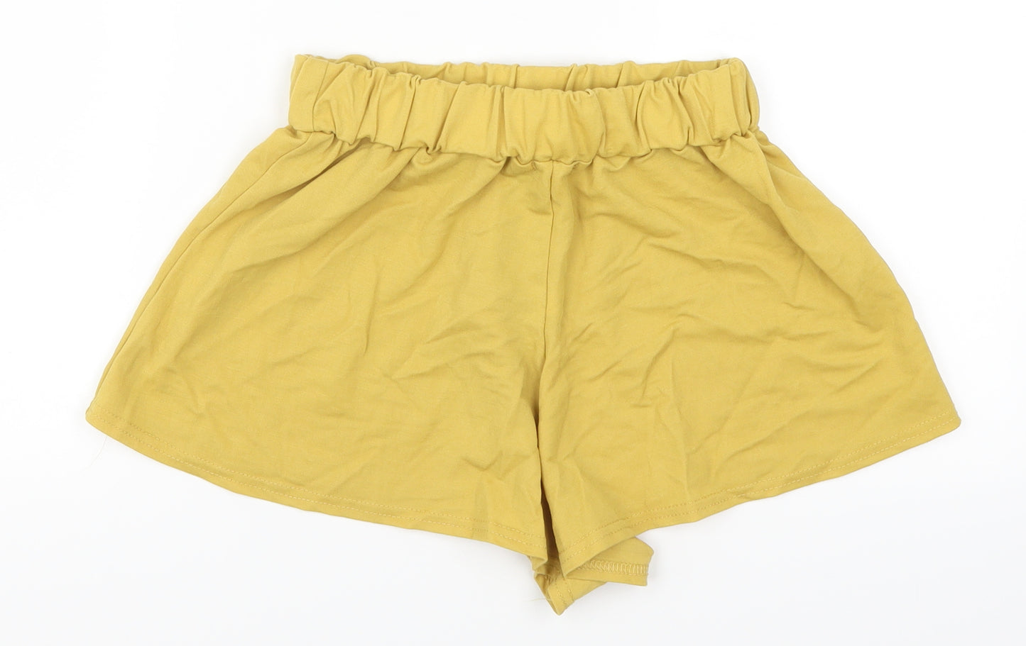 PRETTYLITTLETHING Womens Yellow   Mom Shorts Size 6