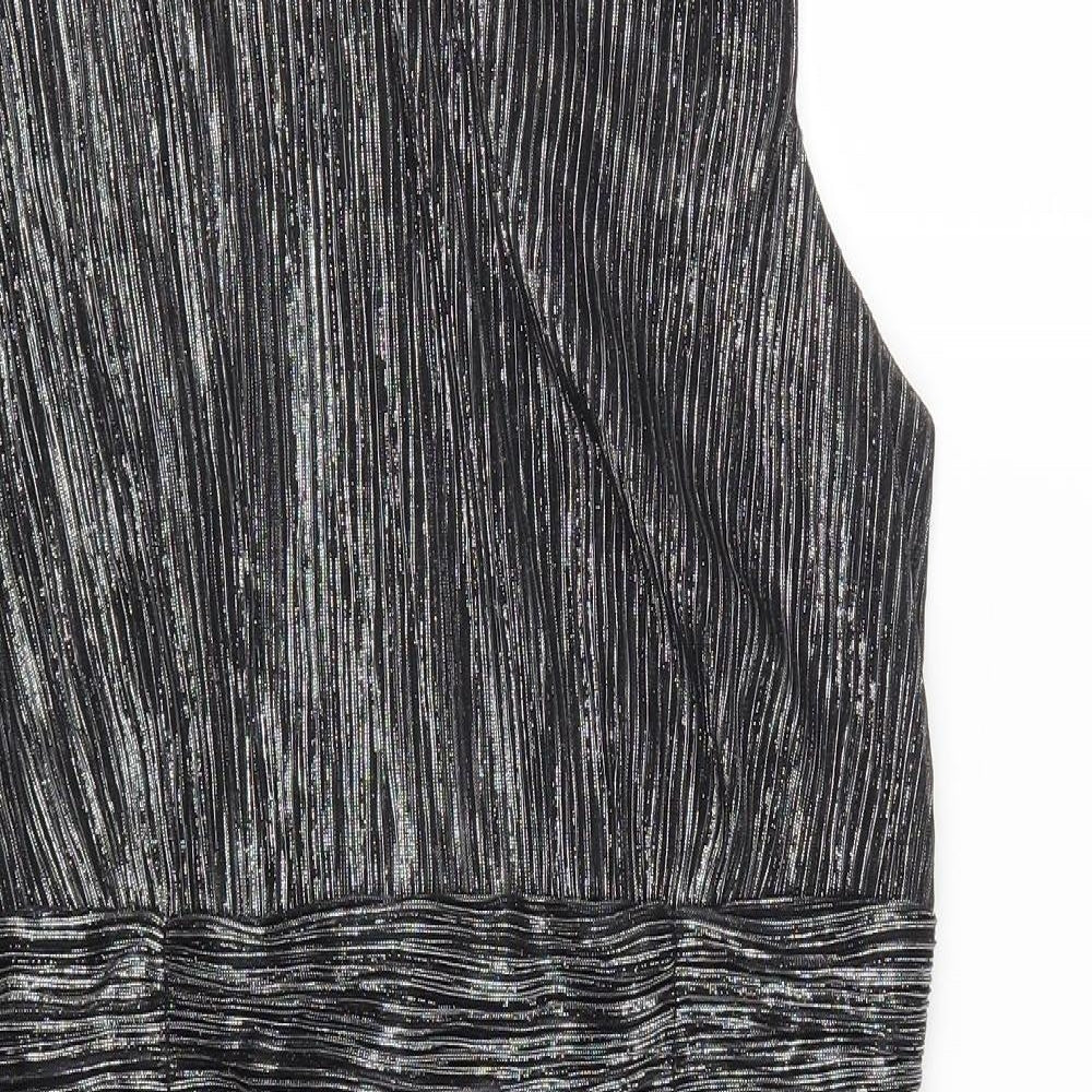 Connected Womens Silver   Tank Dress  Size 16