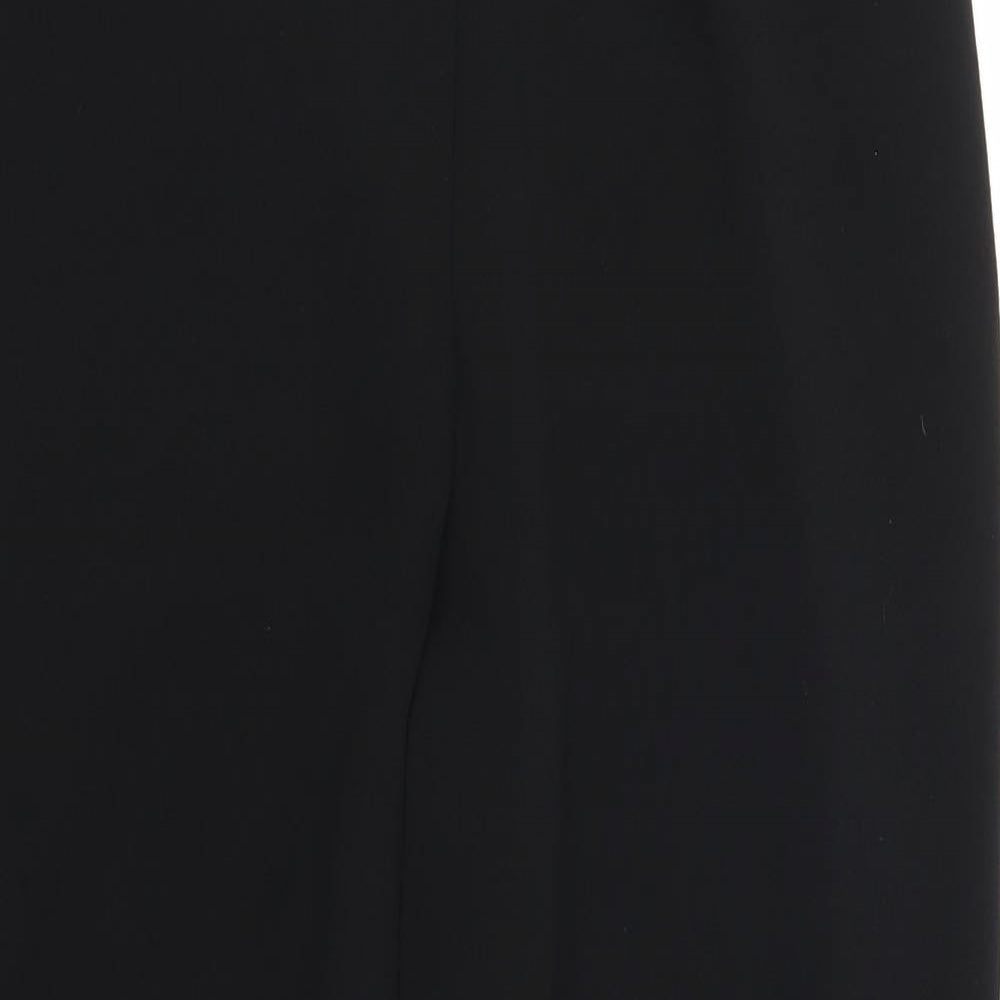 Quiz Womens Black   Cropped Trousers Size 16 L25 in