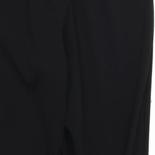 Quiz Womens Black   Cropped Trousers Size 16 L25 in