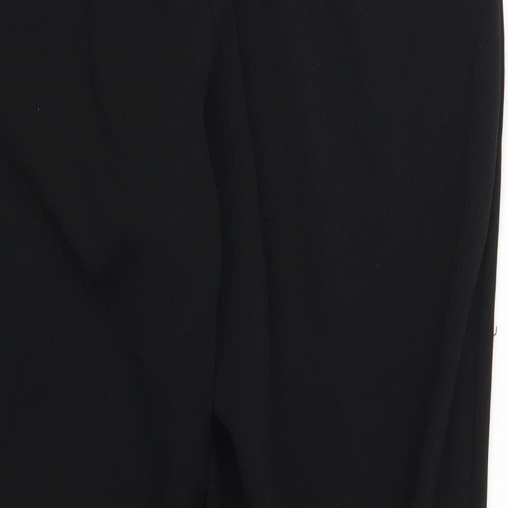 Quiz Womens Black   Cropped Trousers Size 16 L25 in