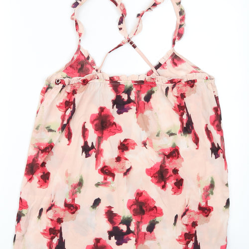 La Redoute Womens Pink Floral  Basic Tank Size 10